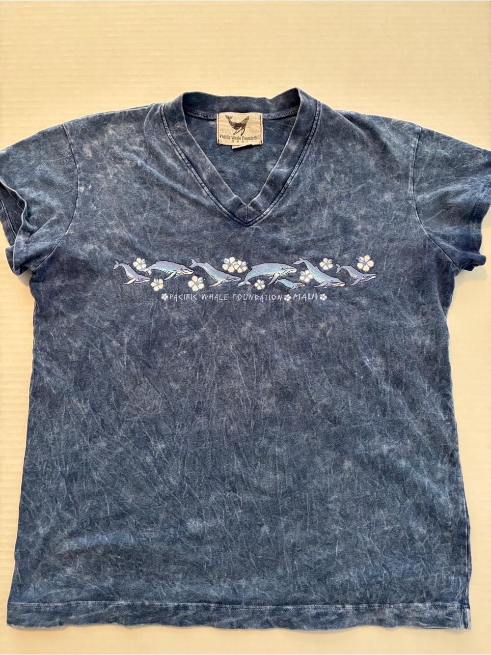 Maui Women's Navy V-Neck Tee